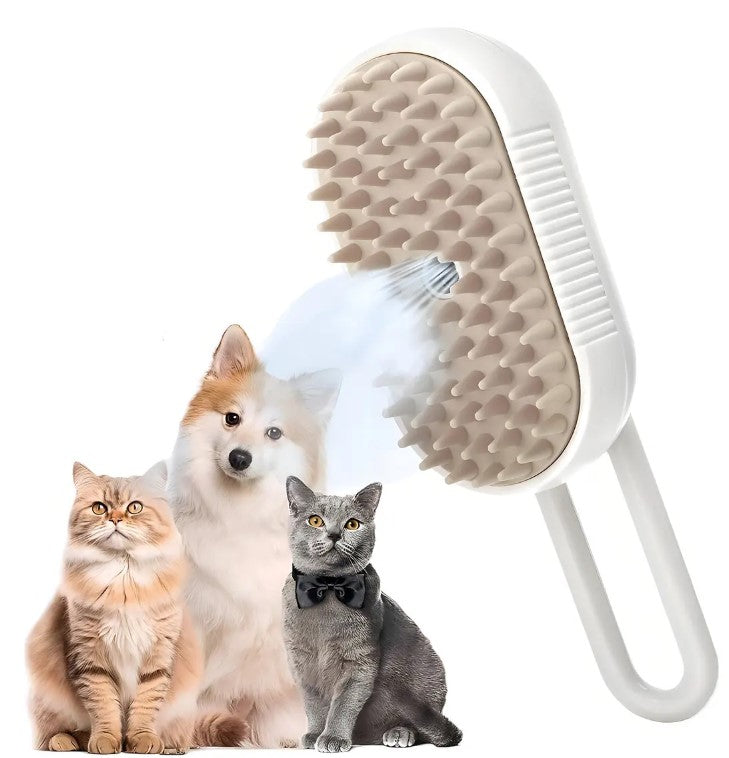 Cepillo de Vapor 3 en 1 para Perros y Gatos