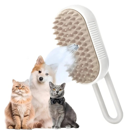 Cepillo de Vapor 3 en 1 para Perros y Gatos