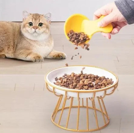 Plato Elevado Ceramica Estilo Europeo Para Perros Y Gatos