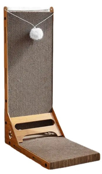 Rascador Vertical L Cartón Para Mascota Gatos Antiestrés