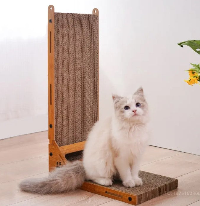 Rascador Vertical L Cartón Para Mascota Gatos Antiestrés