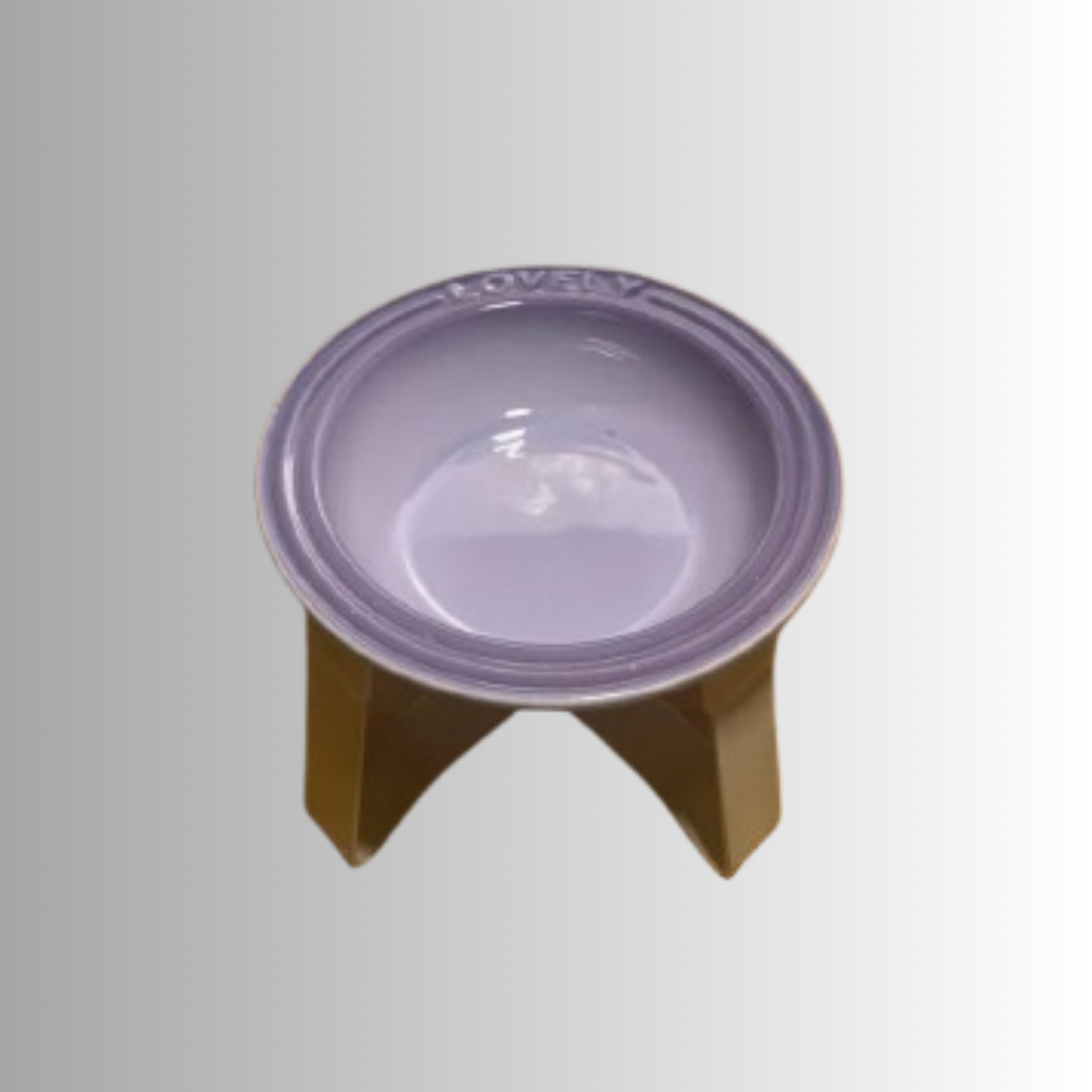 🐾 Plato Cerámica S Elevada Para Mascota Gato Perro Pequeño