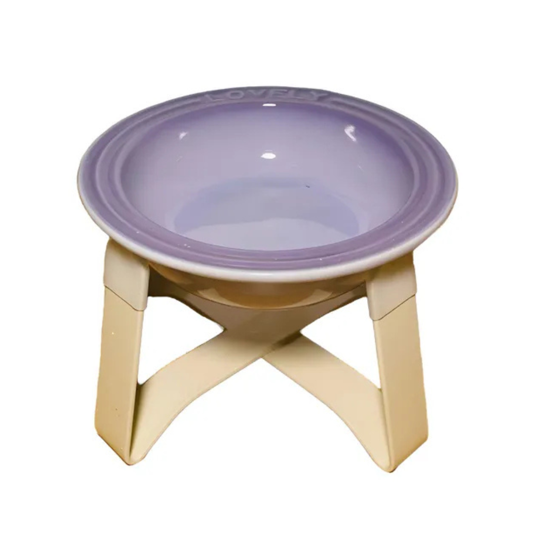 🐾 Plato Cerámica S Elevada Para Mascota Gato Perro Pequeño