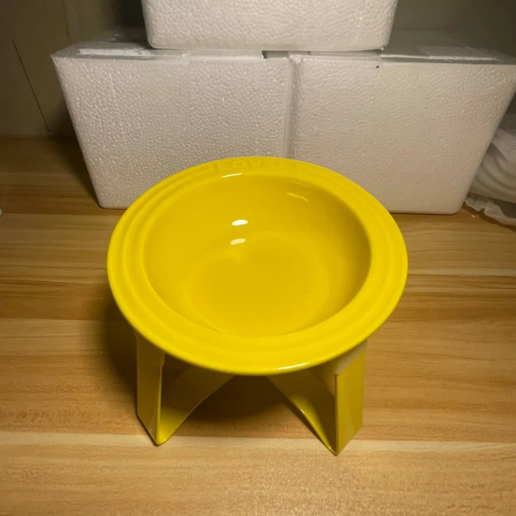 🐾 Plato Cerámica S Elevada Para Mascota Gato Perro Pequeño